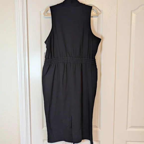 Athleta Black Sleeveless Sheath Dress NWT - Picture 8 of 12